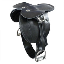 Load image into Gallery viewer, Crafty Ponies PU Saddle and Bridle Set (BLACK BAG)