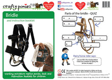 Load image into Gallery viewer, Crafty Ponies PU Saddle and Bridle Set (BLACK BAG)