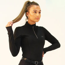 Load image into Gallery viewer, Gallop Long Sleeve Zipped Neck Base Layer