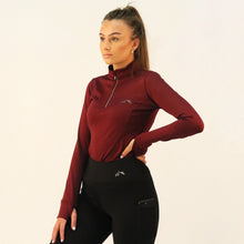 Load image into Gallery viewer, Gallop Long Sleeve Zipped Neck Base Layer