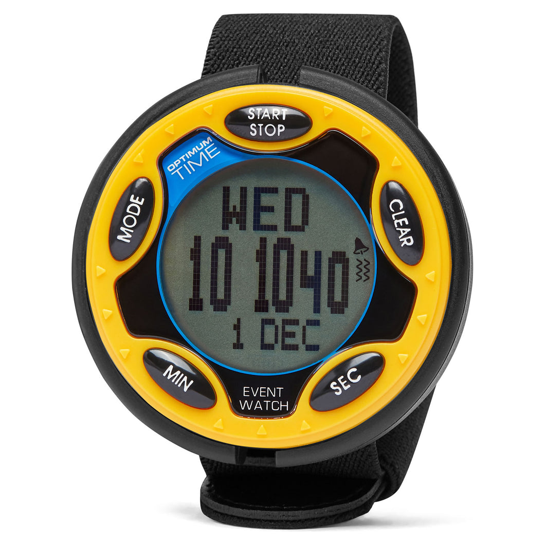 Optimum Time Rechargeable Event Watch Yellow