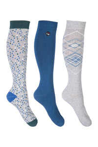 HKM Long Riding Socks Pack of 3