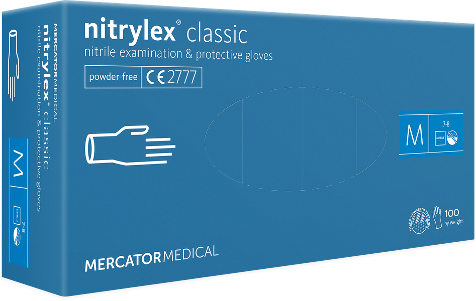 Mercator Blue Powder-free Gloves