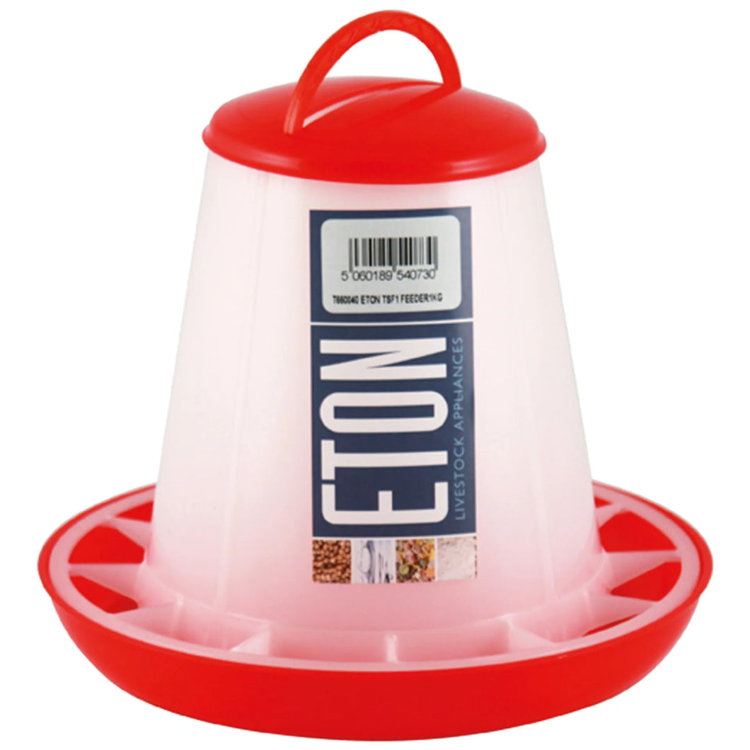 ETON  Poultry Feeder - Red 1 kg