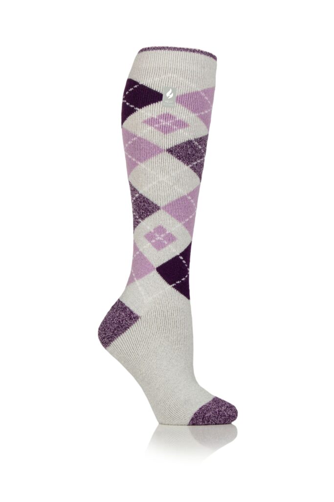 Heat Holders Sandown Ladies Argyle Lite Long Socks – 1.6 Tog