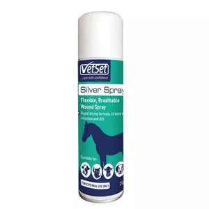 VetSet Aluminium Silver Spray for Horses
