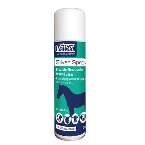 VetSet Aluminium Silver Spray for Horses