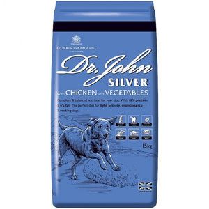 DR JOHN Silver with Chicken Adult & Working Dog Food 15kg