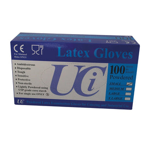 Powdered latex  Examination Gloves disposable
