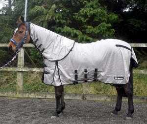 WHITAKER WALWORTH DETACHABLE NECK FLY RUG STONE