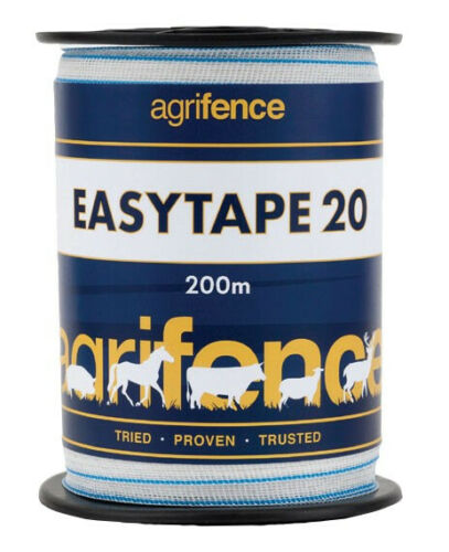 Agrifence Easytape 20mm x 200m white polytape