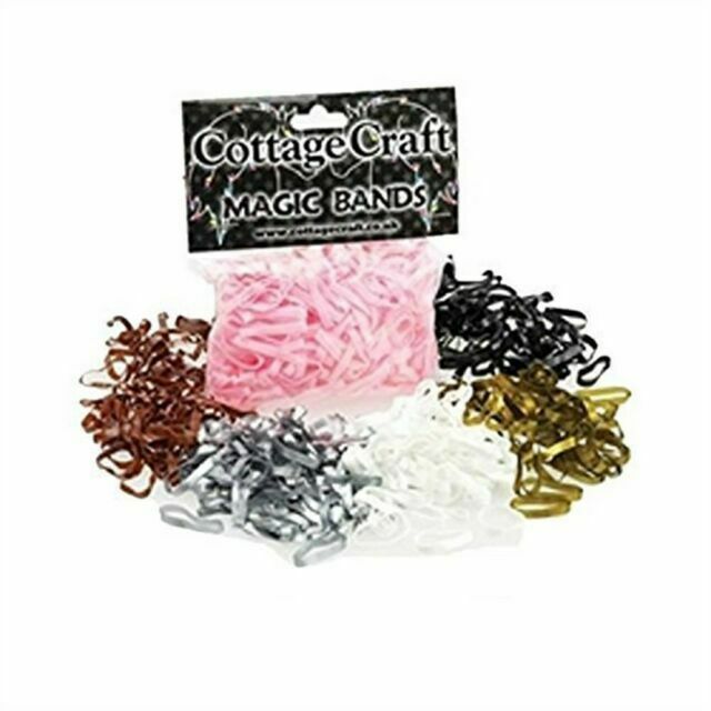 Cottage Craft Magic Plaiting Bands - 500 Pack - Pink